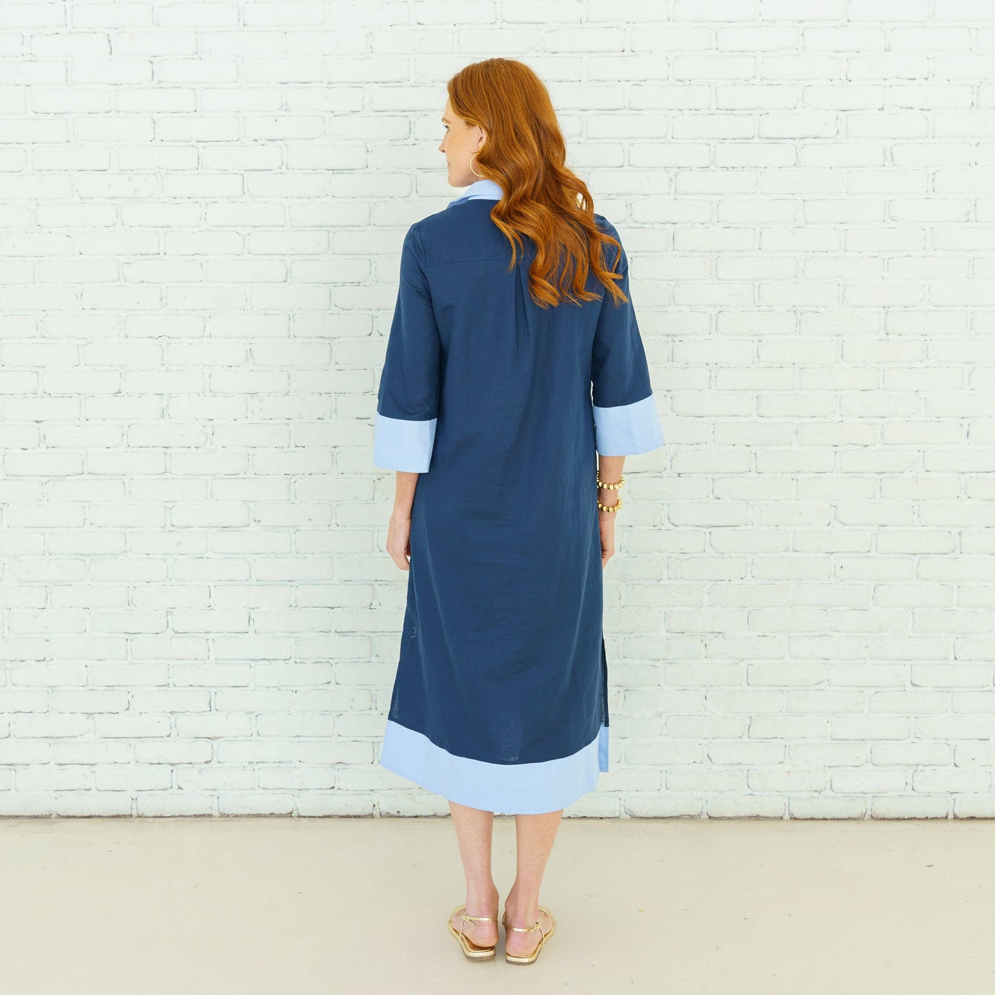 Caryn Lawn - Carrie Long Dress Navy