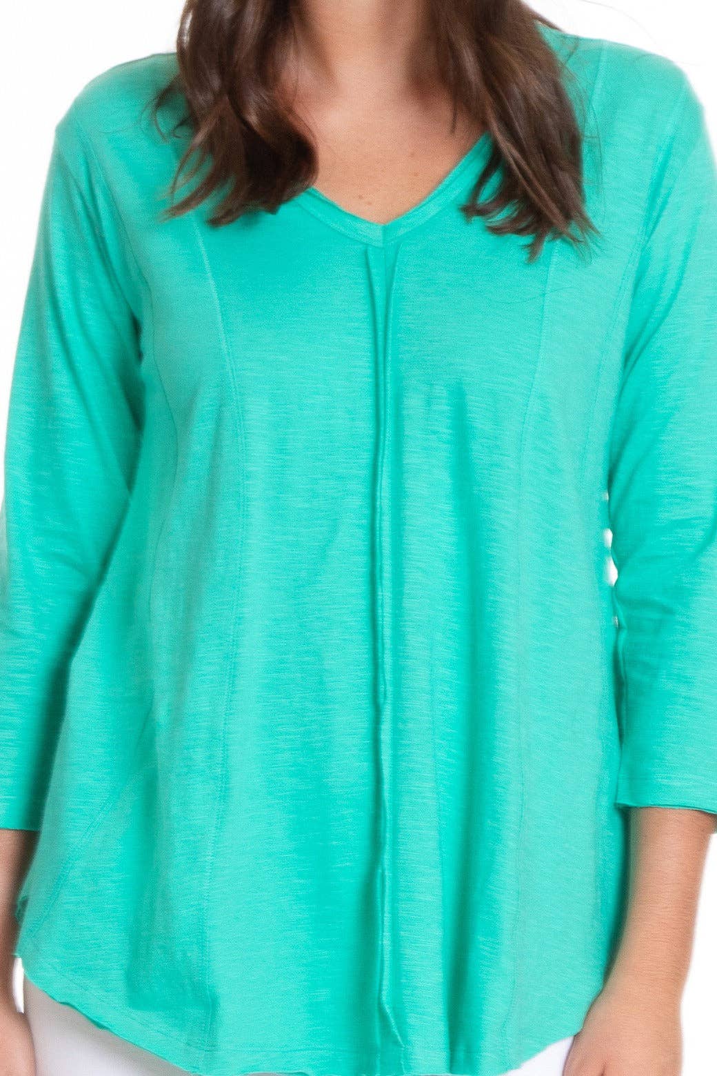 APNY - Flowy V-Neck Tee With 3/4 Sleeve