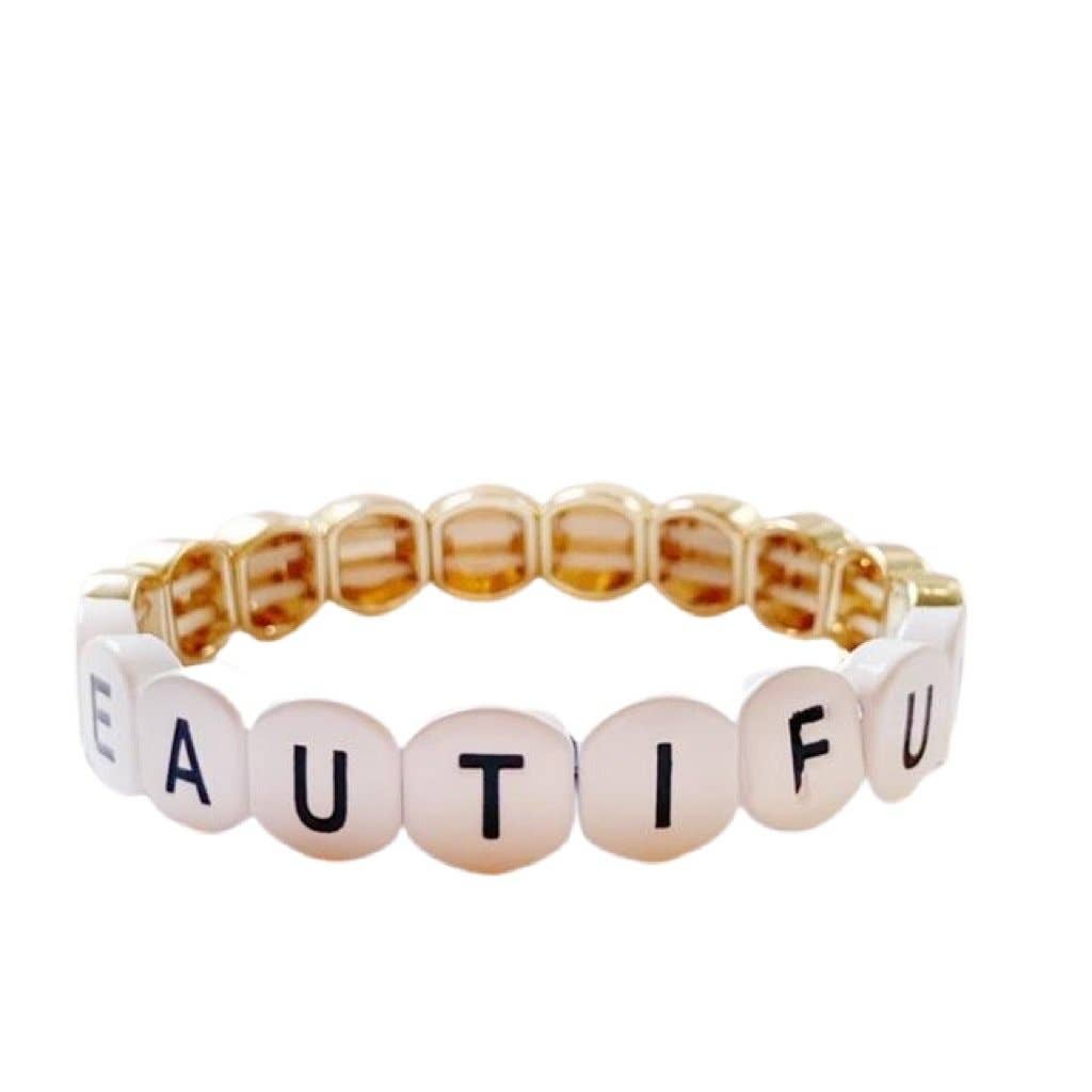 Caryn Lawn - Word Tile Bracelet - Beautiful