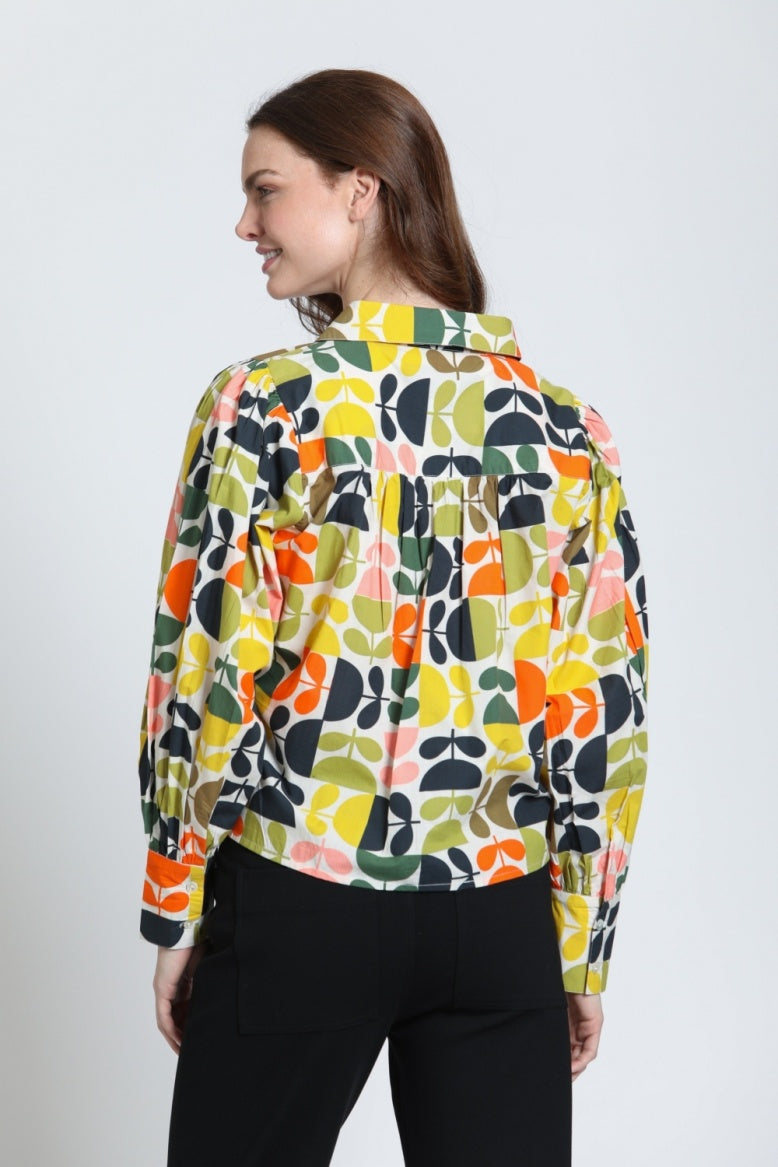 APNY - Retro Citrus Bloom Blouse