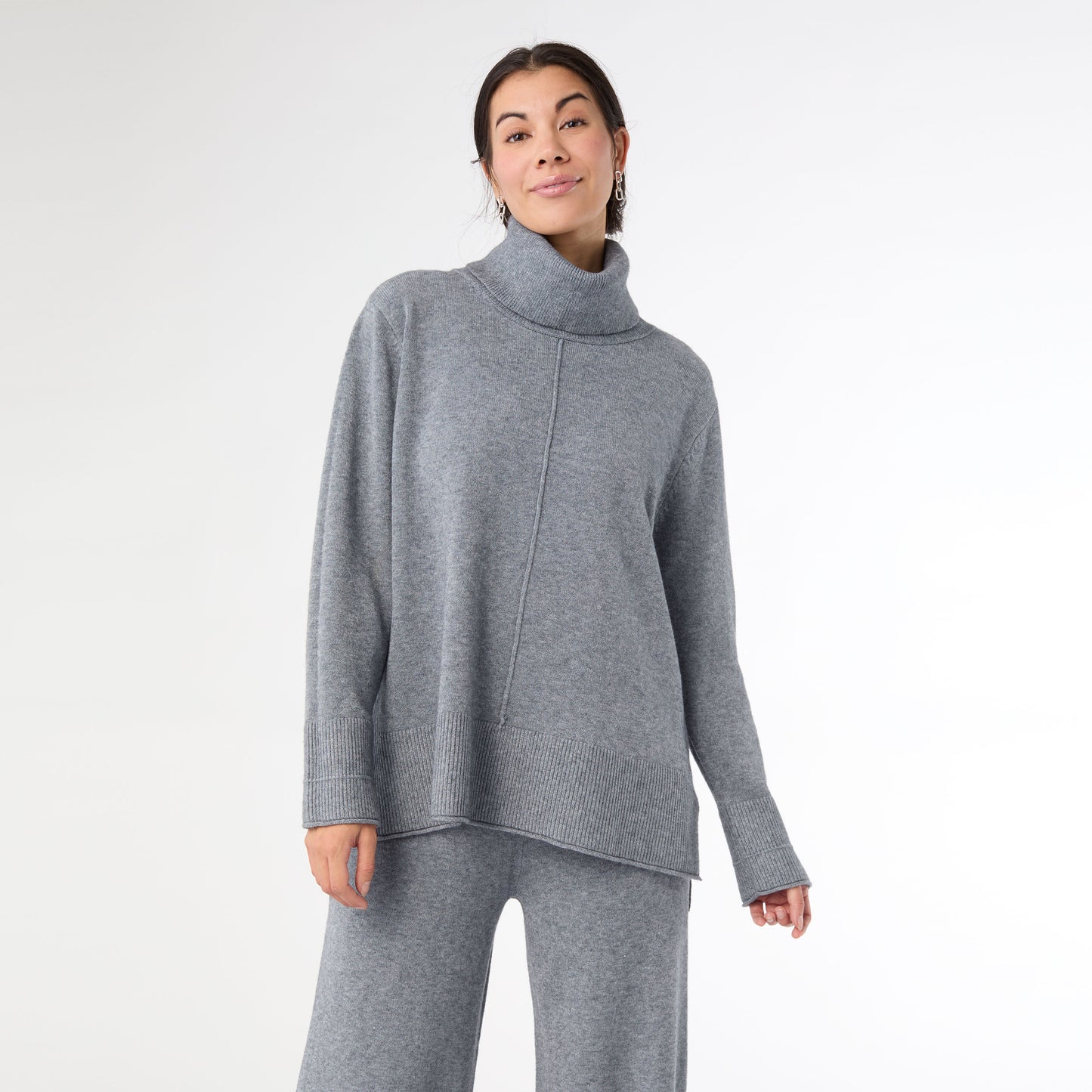 Heavenly-Luxe Cowl Neck with Rib Trim