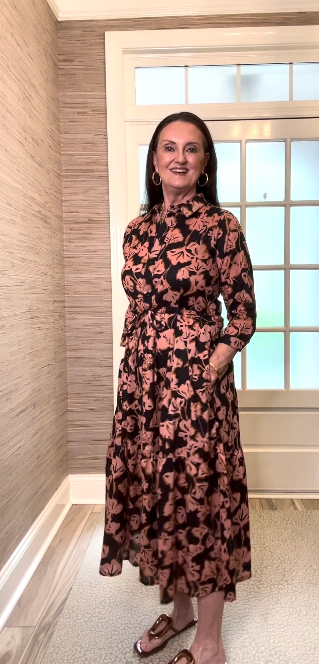 Dolma Midnight Bloom Midi Dress