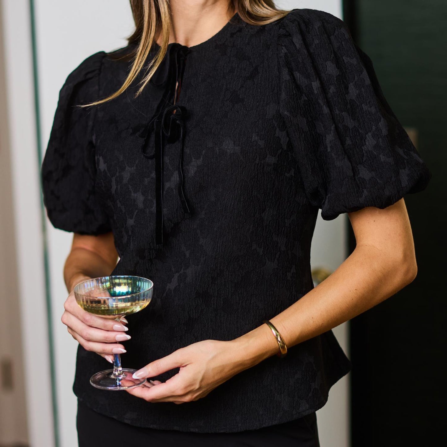 Ren Jet Black Blouse