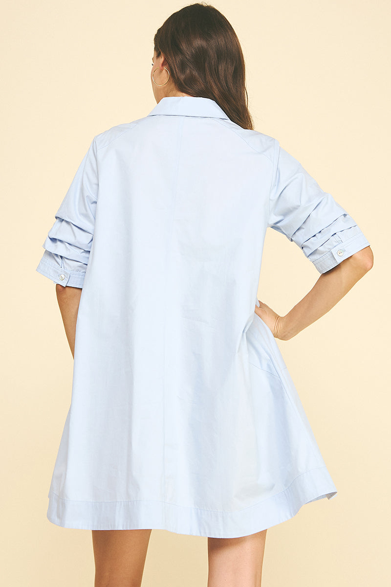 Pinch Knee Length Dress