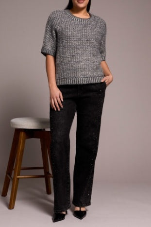 Aurora Crew Neck Cap Sweater