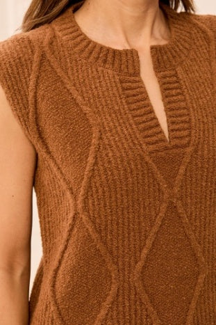 Tribal - Hazelwood Textured Sweater Vest
