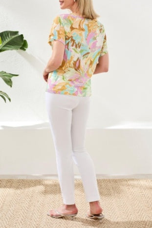 Tribal Scoop Neck Top