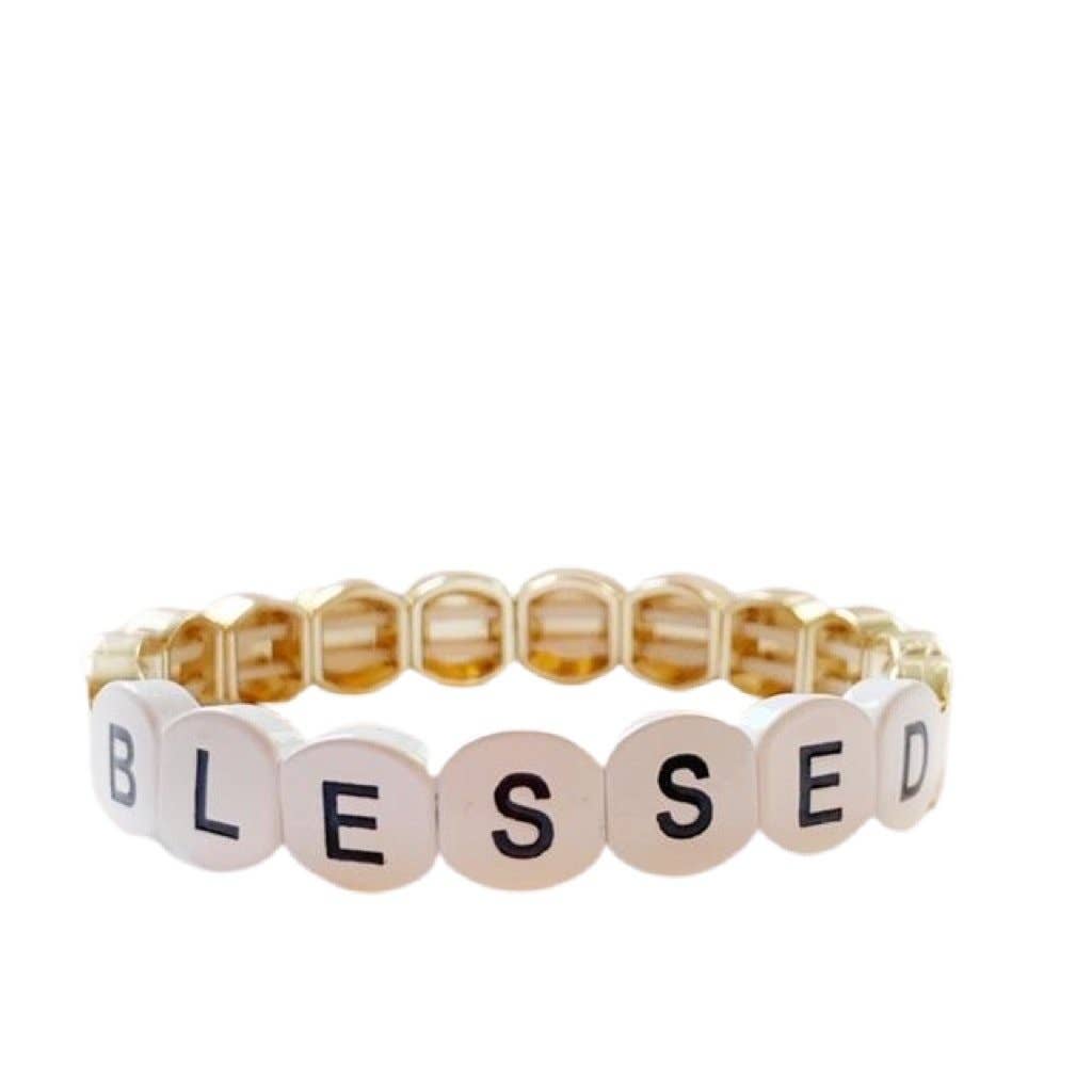 Caryn Lawn - Word Tile Bracelet - Blessed