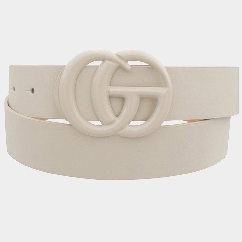 COLOR COATED GO BUCKLE TONAL BELT