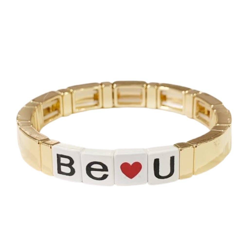 Caryn Lawn - Word Tile Bracelet - Be u