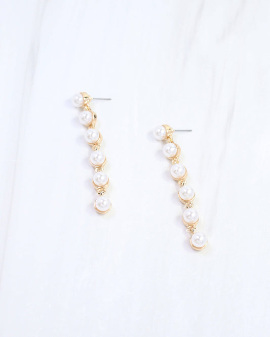 Caroline Hill - Julianne Pearl Dangle Earring Gold