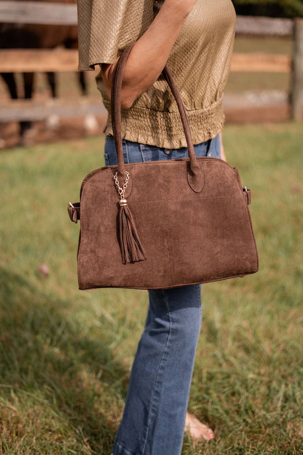 Lisi Lerch - Megan Faux Suede Medicine Bag - WS