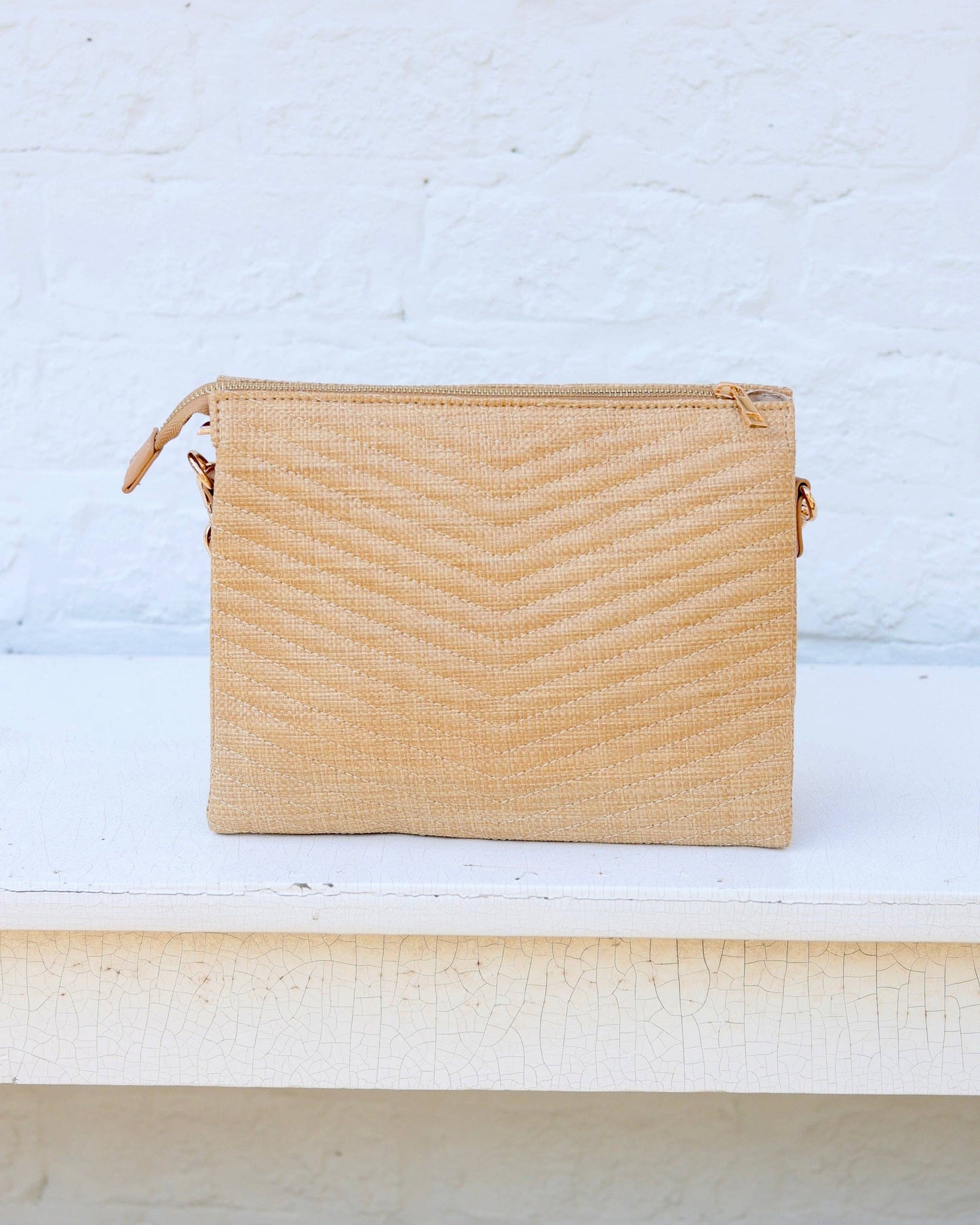 Caroline Hill - Ariana Crossbody Natural VQ