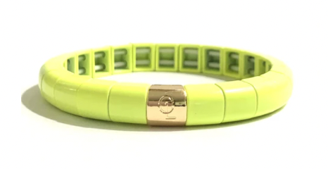 Caryn Lawn - Tile Tube Bracelet- Neon Yellow