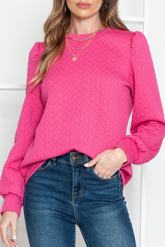 Puff Sleeve Sweatshirt
