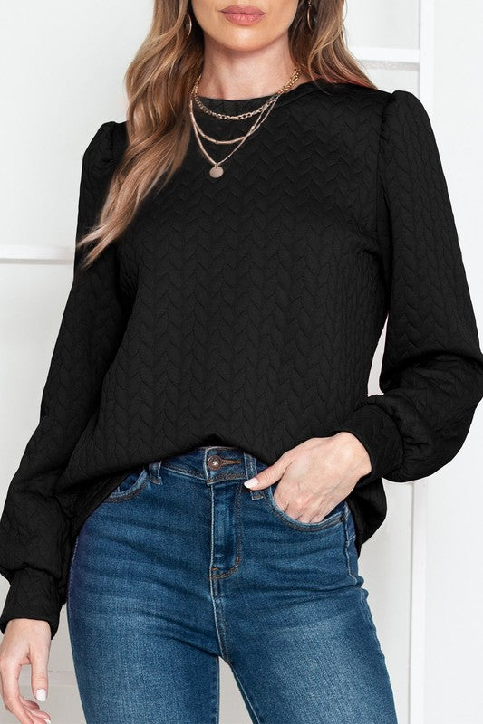 Puff Sleeve Sweatshirt
