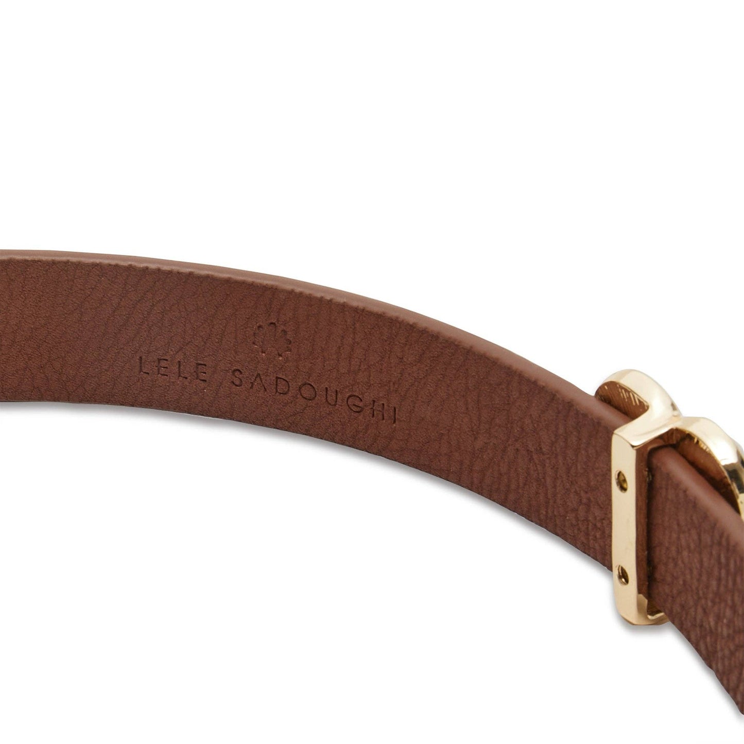 Lele Sadoughi - Walnut Pearl Station Belt