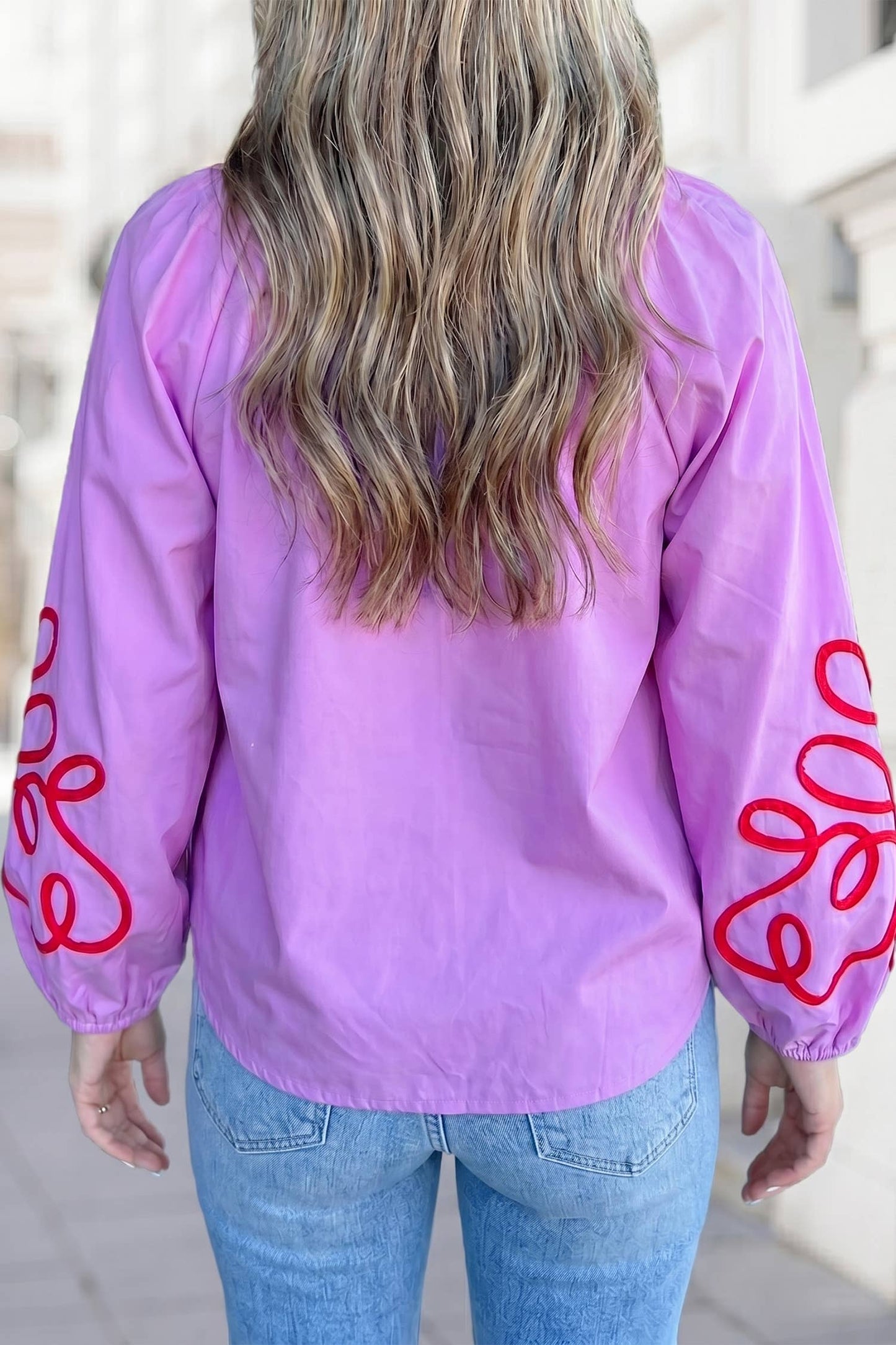 Petal Pop Embroidered Blouse