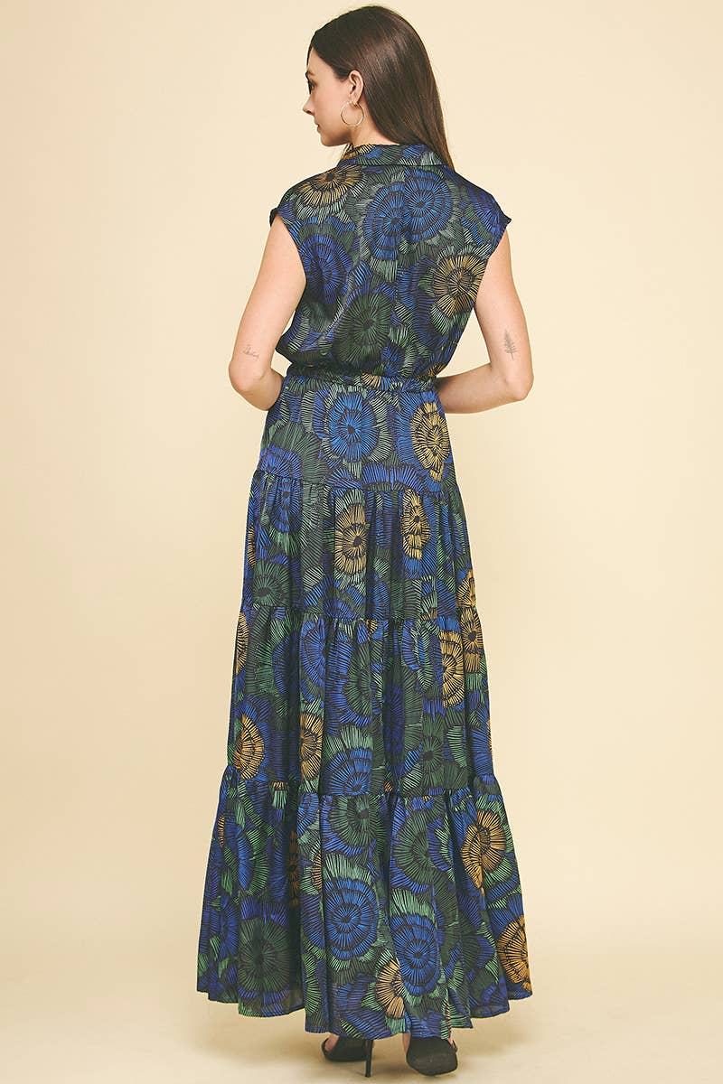 Floral Tiered Maxi Dress