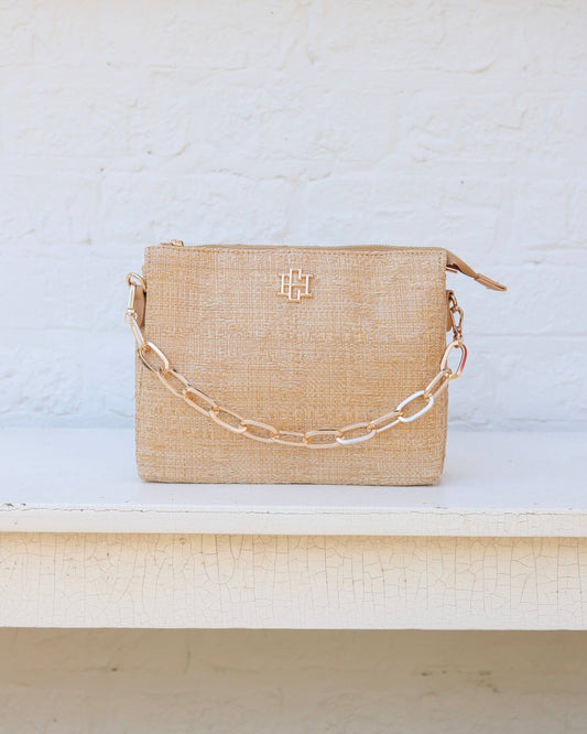 Caroline Hill - Ariana Crossbody Natural Lattice