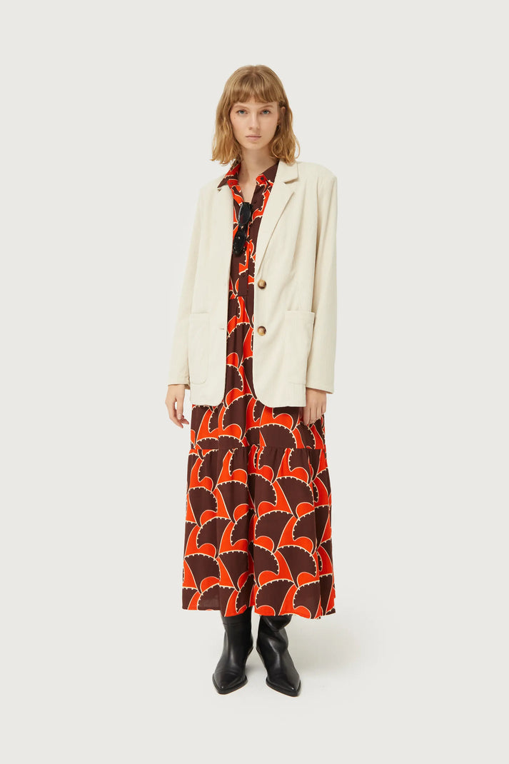 Pai Pai geometric print long dress
