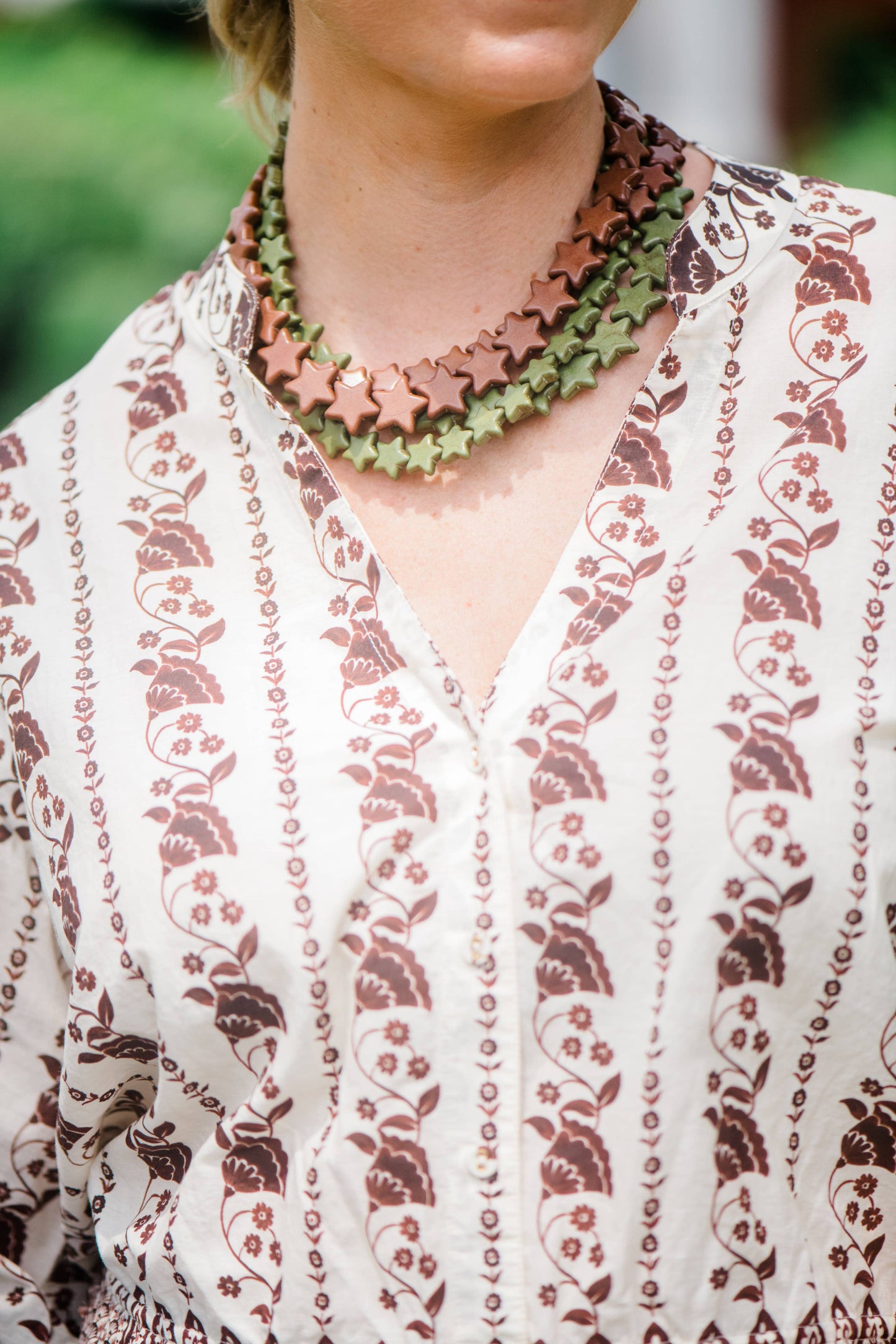 Smith and Co. Design - Star Necklace - Small - Hunter Green
