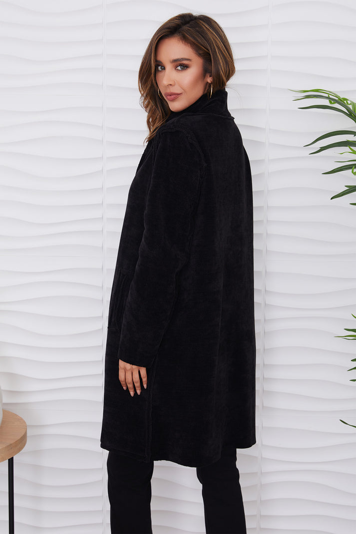 Aspen Cozy Corduroy Mid Length Jacket
