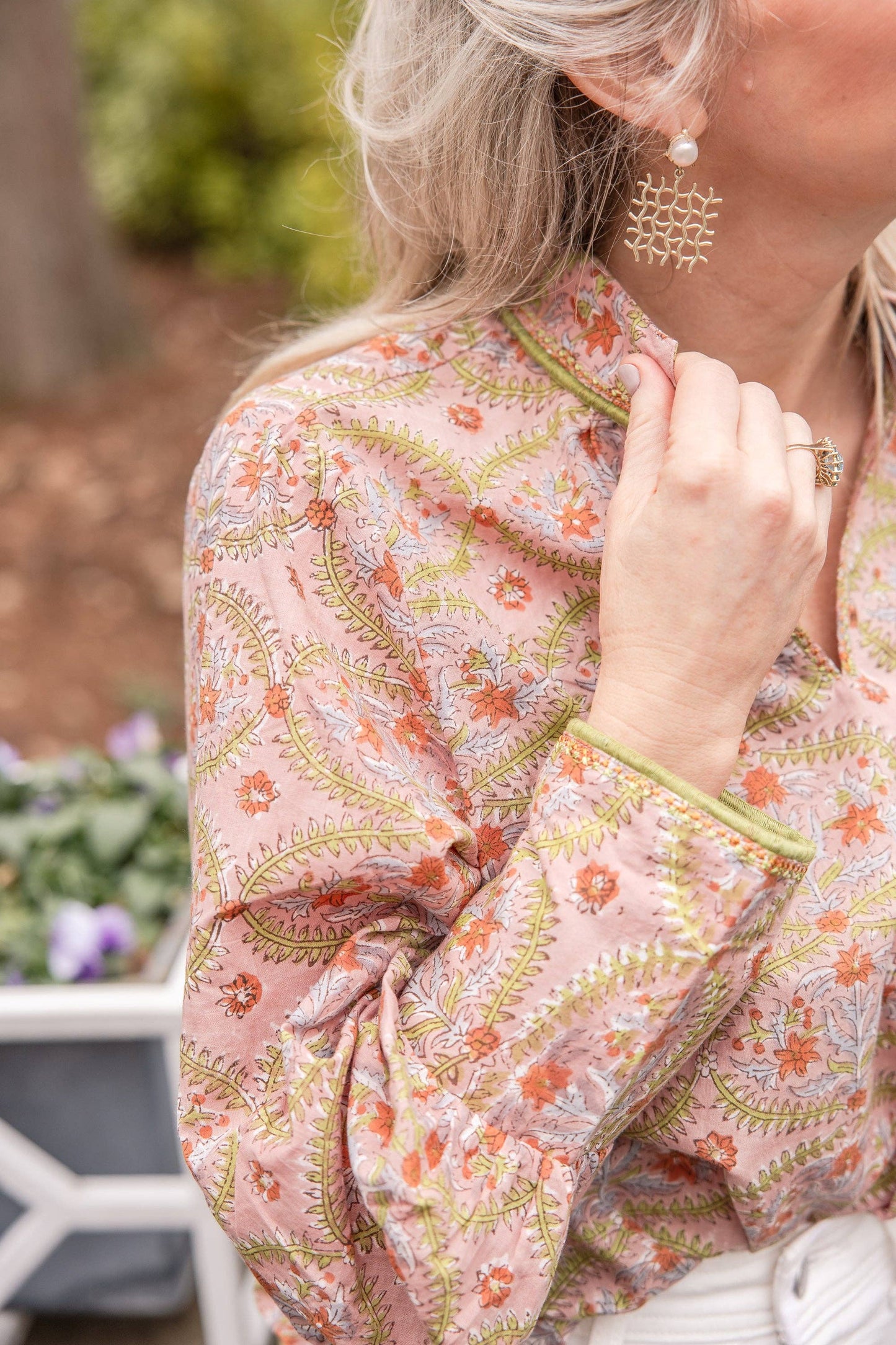 Rahab's Rope - Rosewood Vine Blouse
