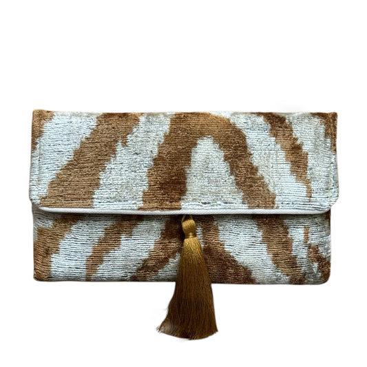 AYCA DESIGN - Silk Velvet Ikat Clutch  