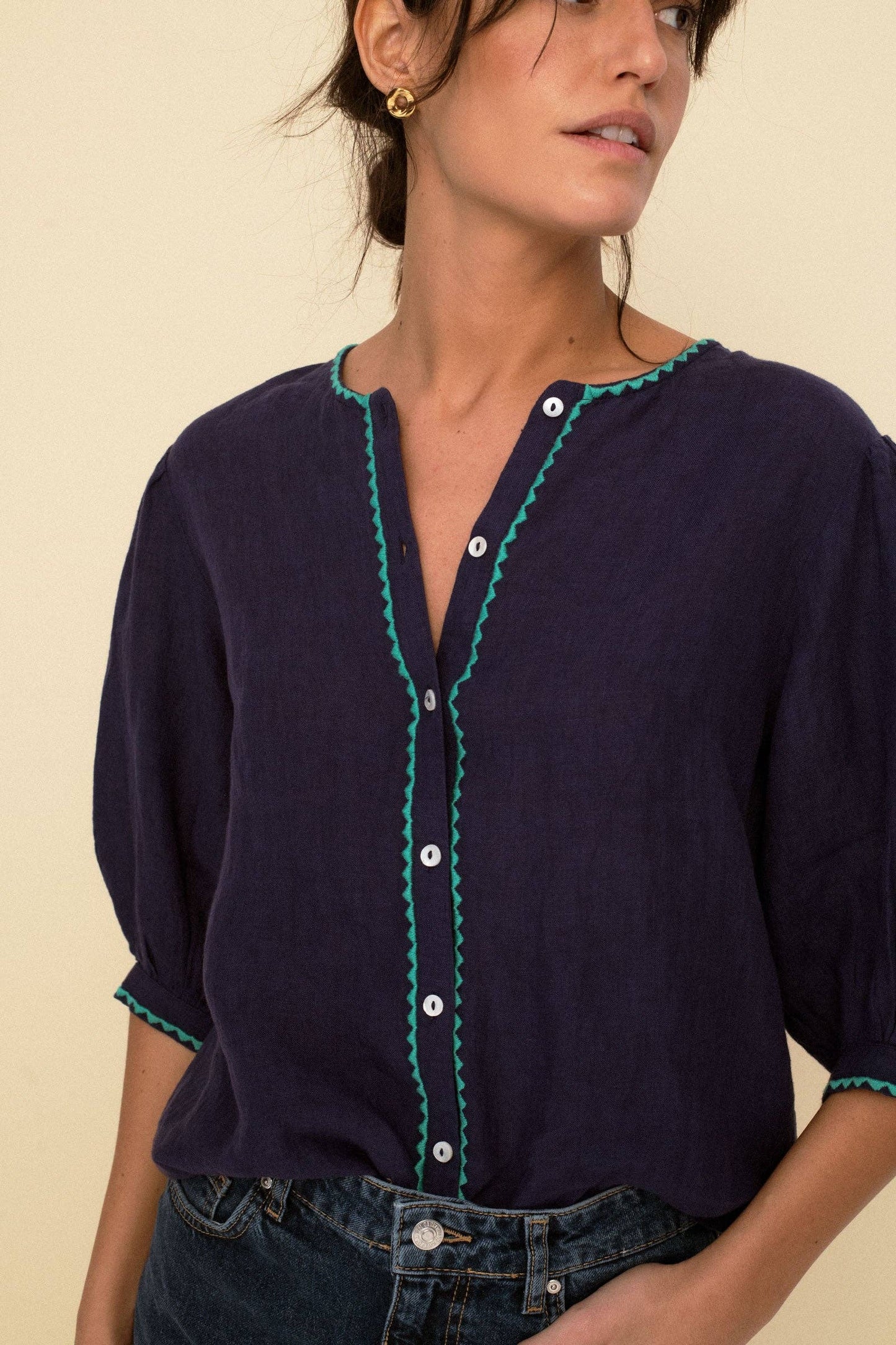 Sonmer Shop USA - Mily Blouse blue