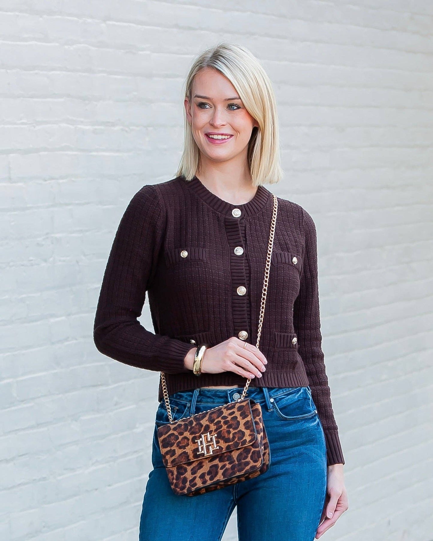 Caroline Hill - Rory Crossbody Spotted Saddle