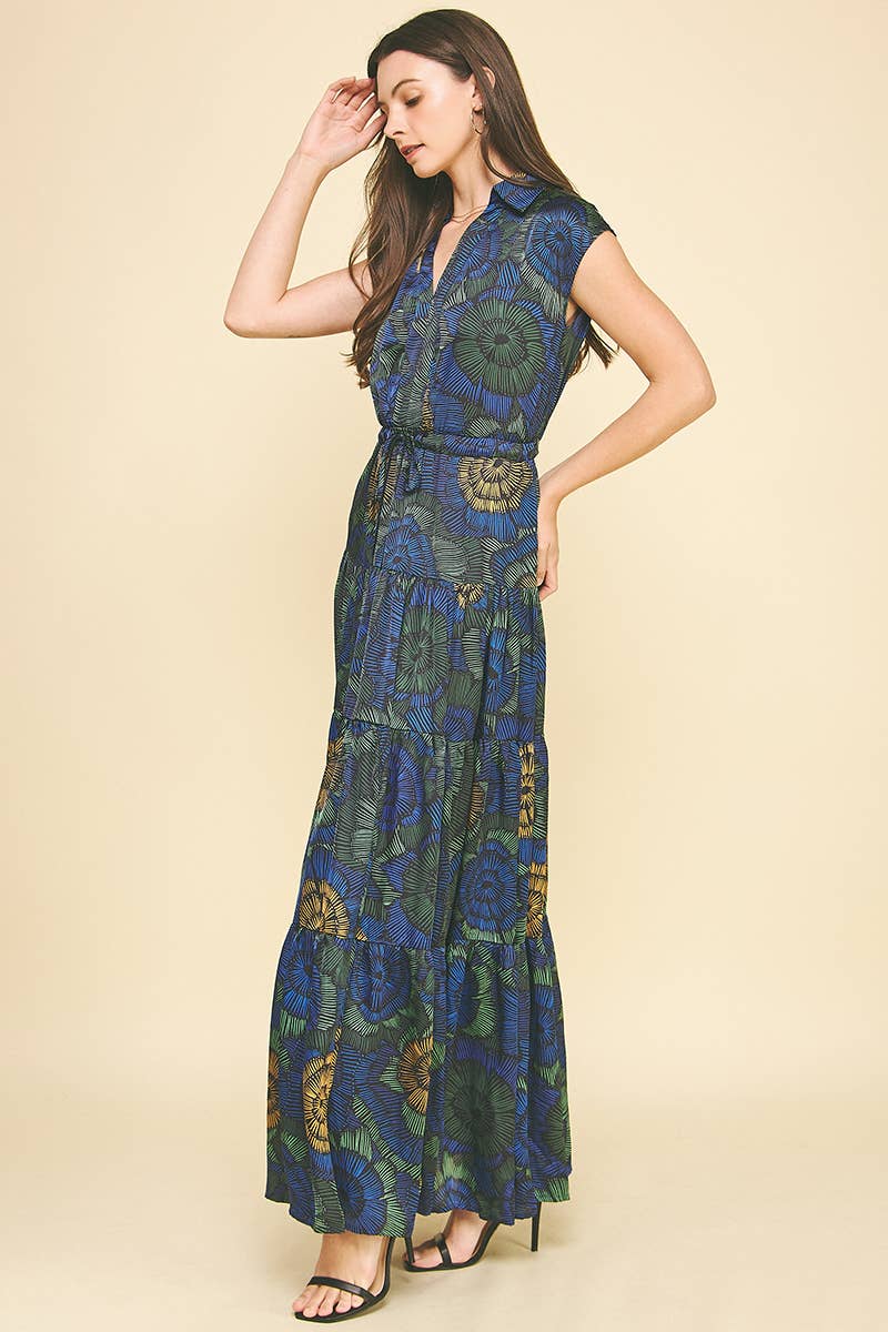 Floral Tiered Maxi Dress