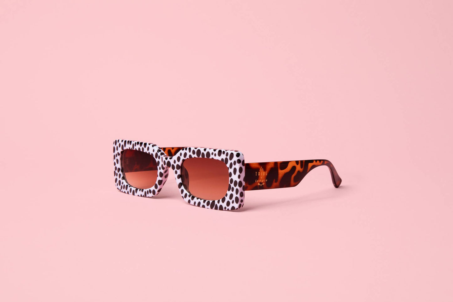 Tribe + Temple - Spot Me If You Can Mixed Print Sunglasses