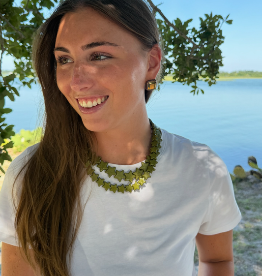 Smith and Co. Design - Star Necklace - Small - Hunter Green