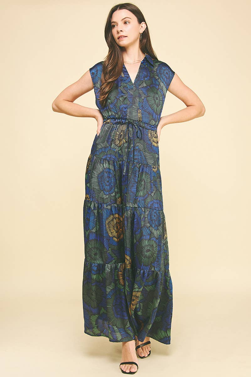 Floral Tiered Maxi Dress