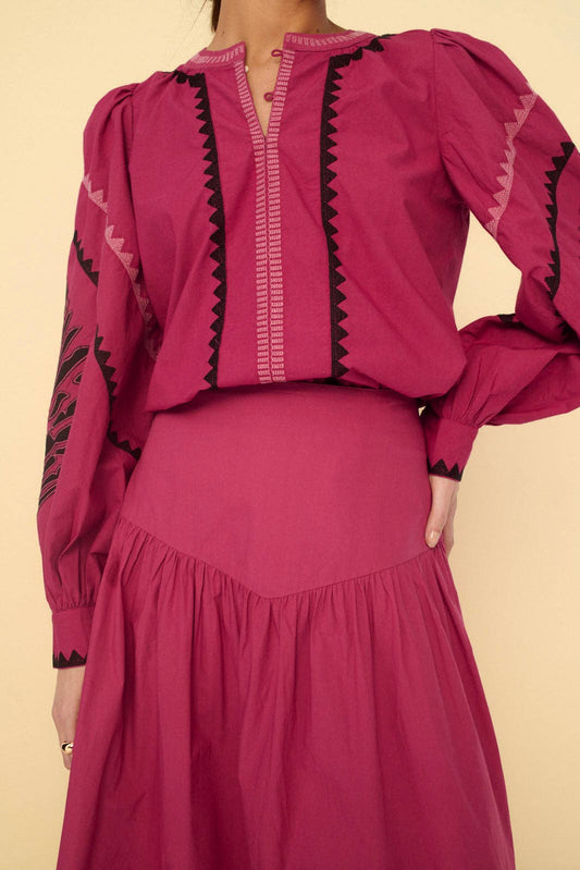 Sonmer Shop USA - Helen Blouse Fucsia