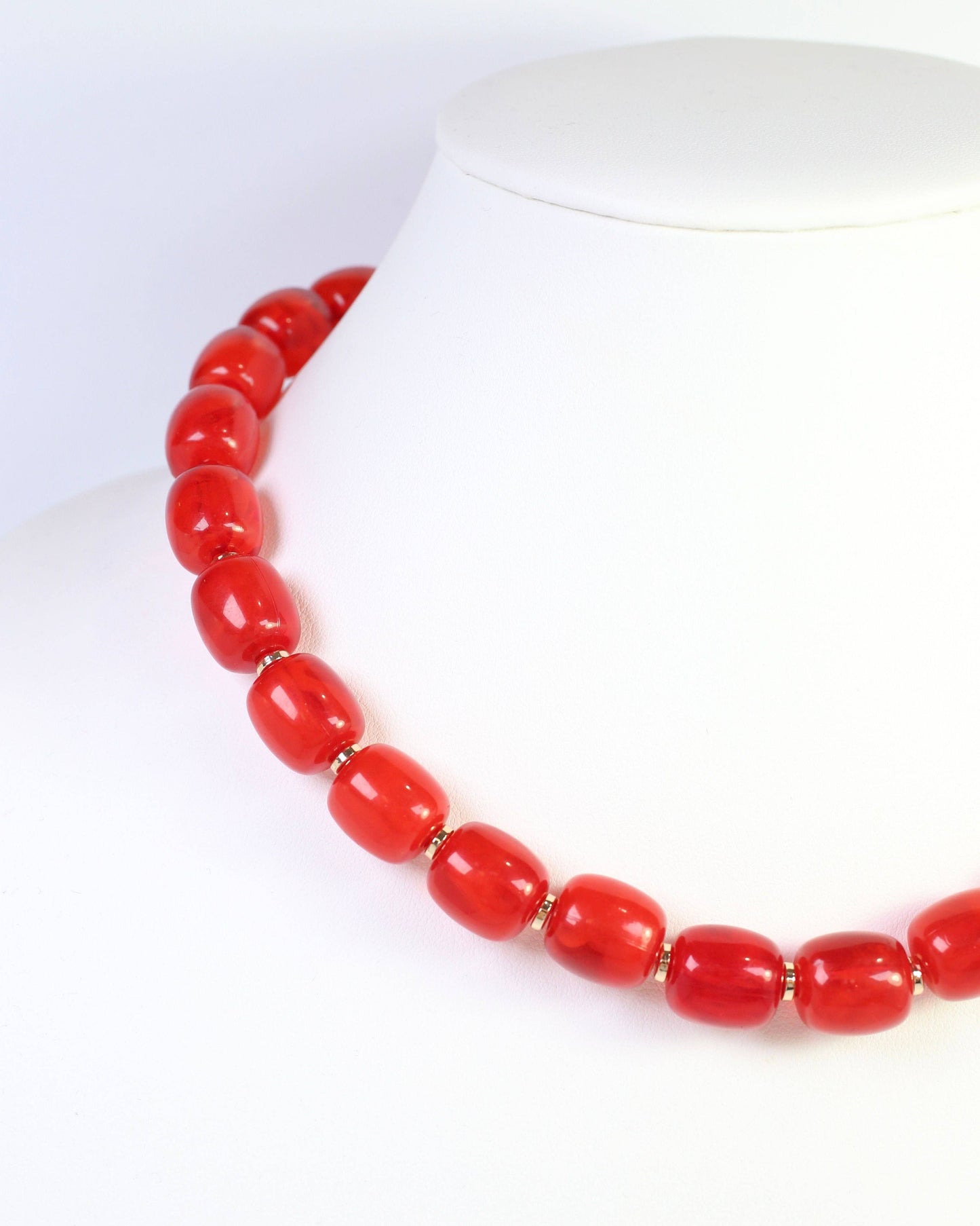 Caroline Hill - Karsyn Beaded Magnetic Necklace Red