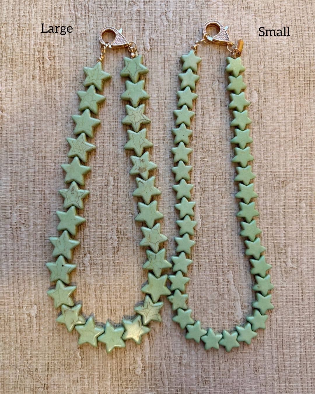 Smith and Co. Design - Star Necklace - Large - Lime Green