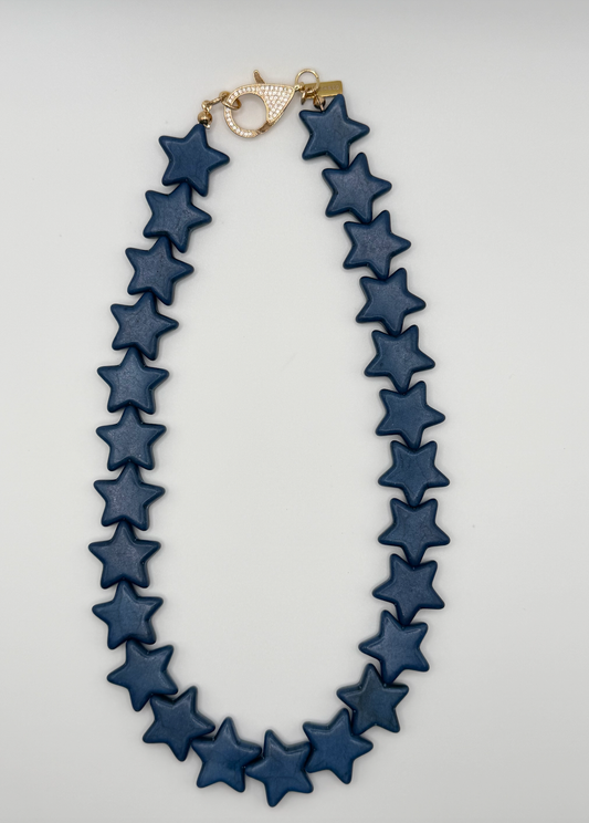 Smith and Co. Design - Star Necklace - Large - Navy