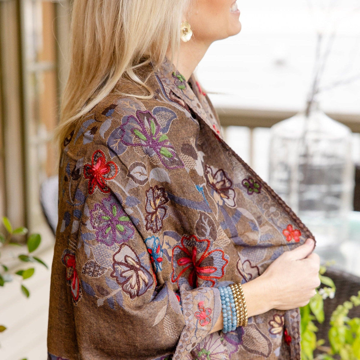 Rahab's Rope - Woven Embroidered Wool Wrap