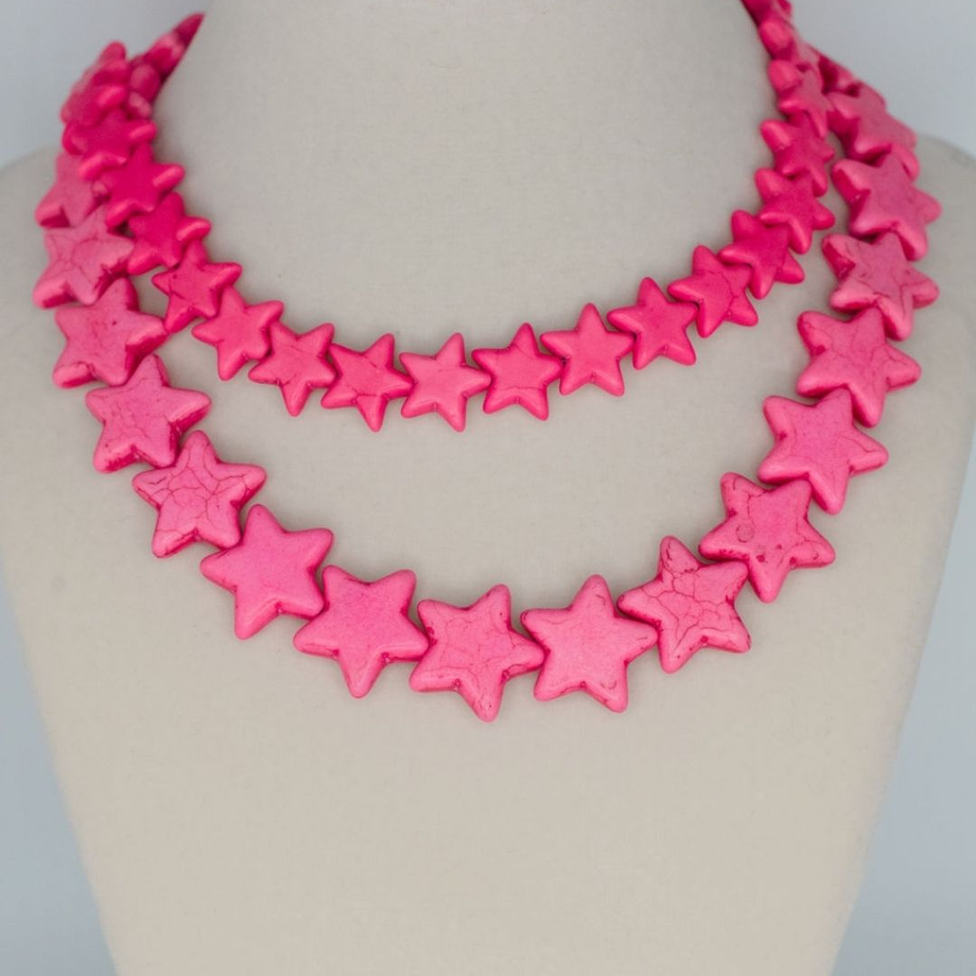 Smith and Co. Design - Star Necklace - Large - Bubble Gum Pink