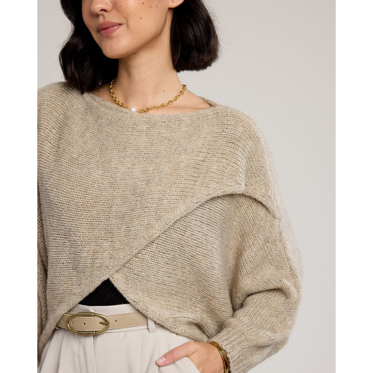 Alessandra Wrap Sweater – Effortlessly Chic