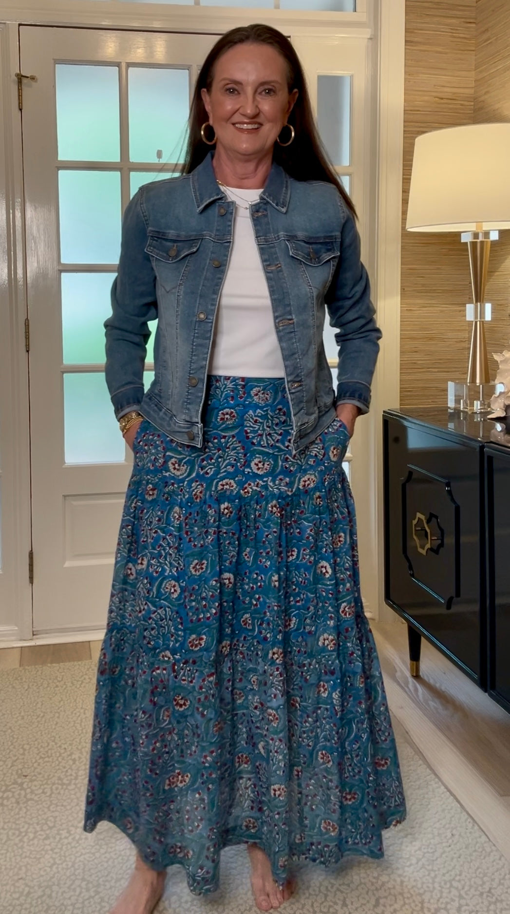 Dolma - Dolma Blue Willow Maxi Skirt