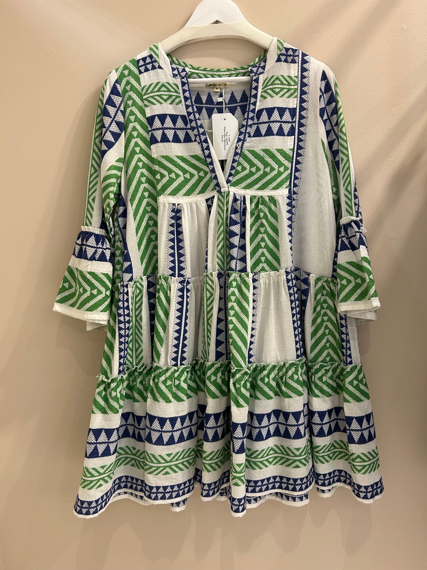 Geometric Knee Length Dress