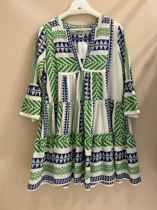 Geometric Knee Length Dress
