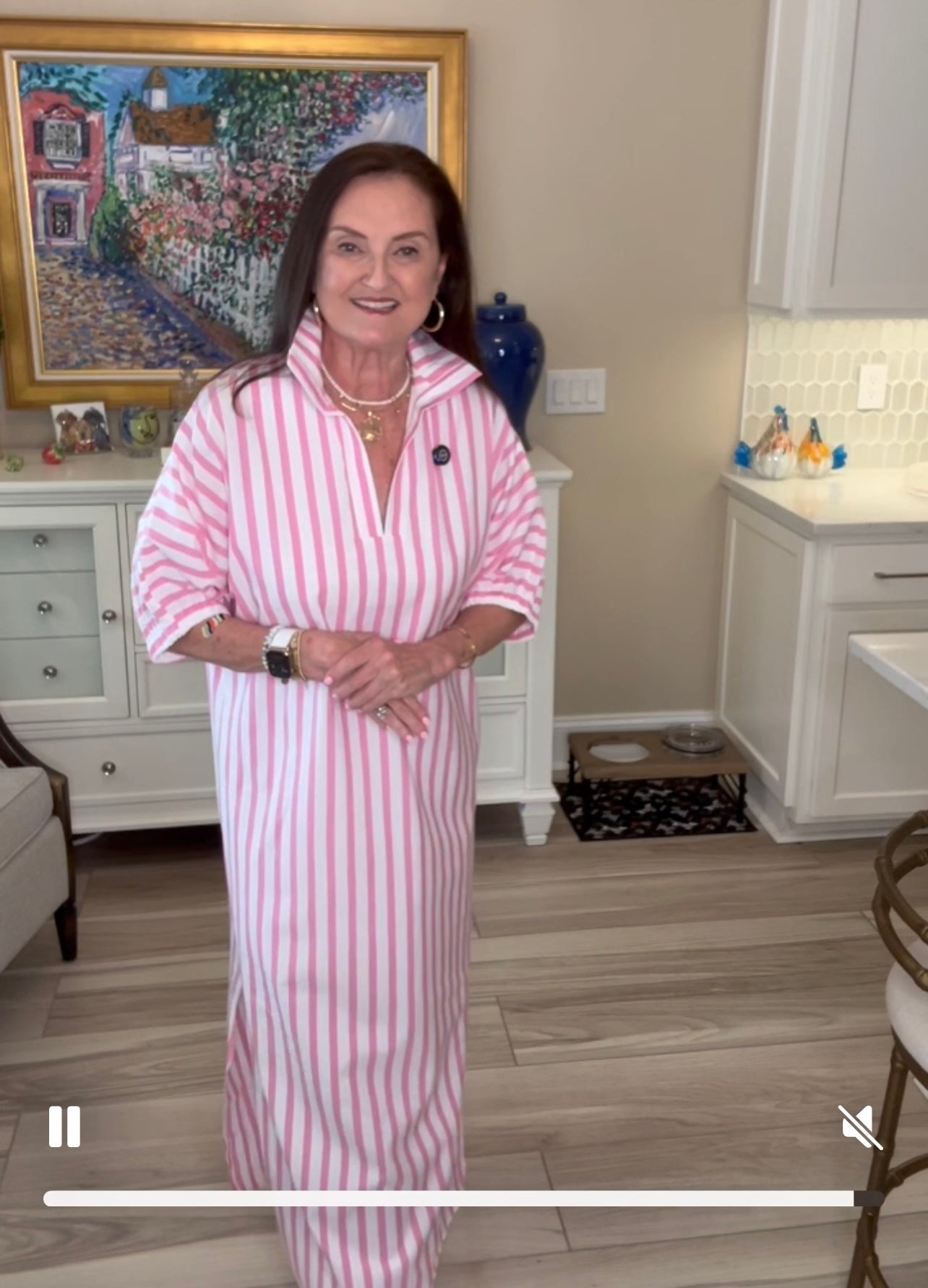 Blakely Pink Ten Stripe Dress