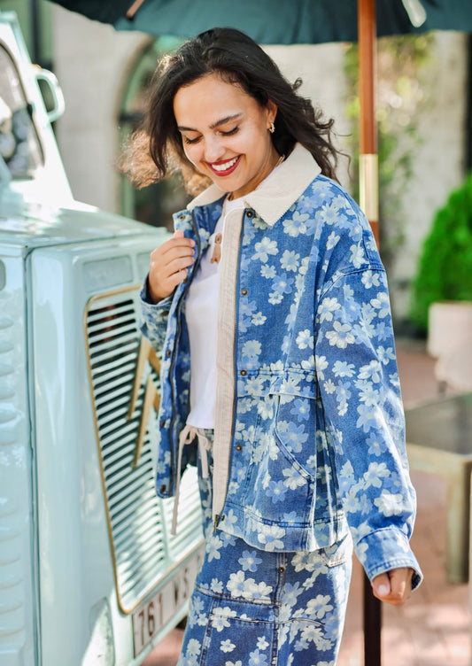 Daylight Floral Denim Jacket