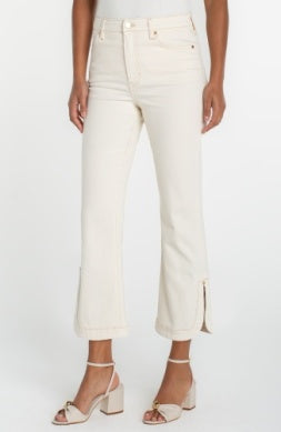 Liverpool Hannah Crop Flare with Tulip Hem