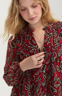 Crimson Garden Blouse