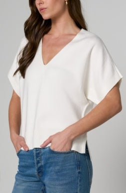 Effortless V-Neck Sweater Tee